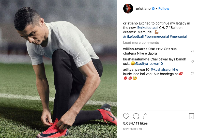 Cristain Ronaldo brand ambassador
