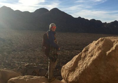 Joshua tree rock climbing